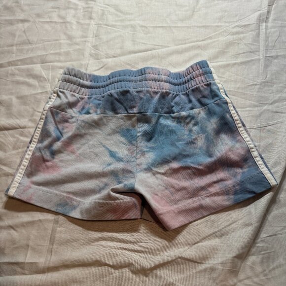 adidas Blue and Purple Tie-Dye Shorts, Size Small - Picture 3 of 5